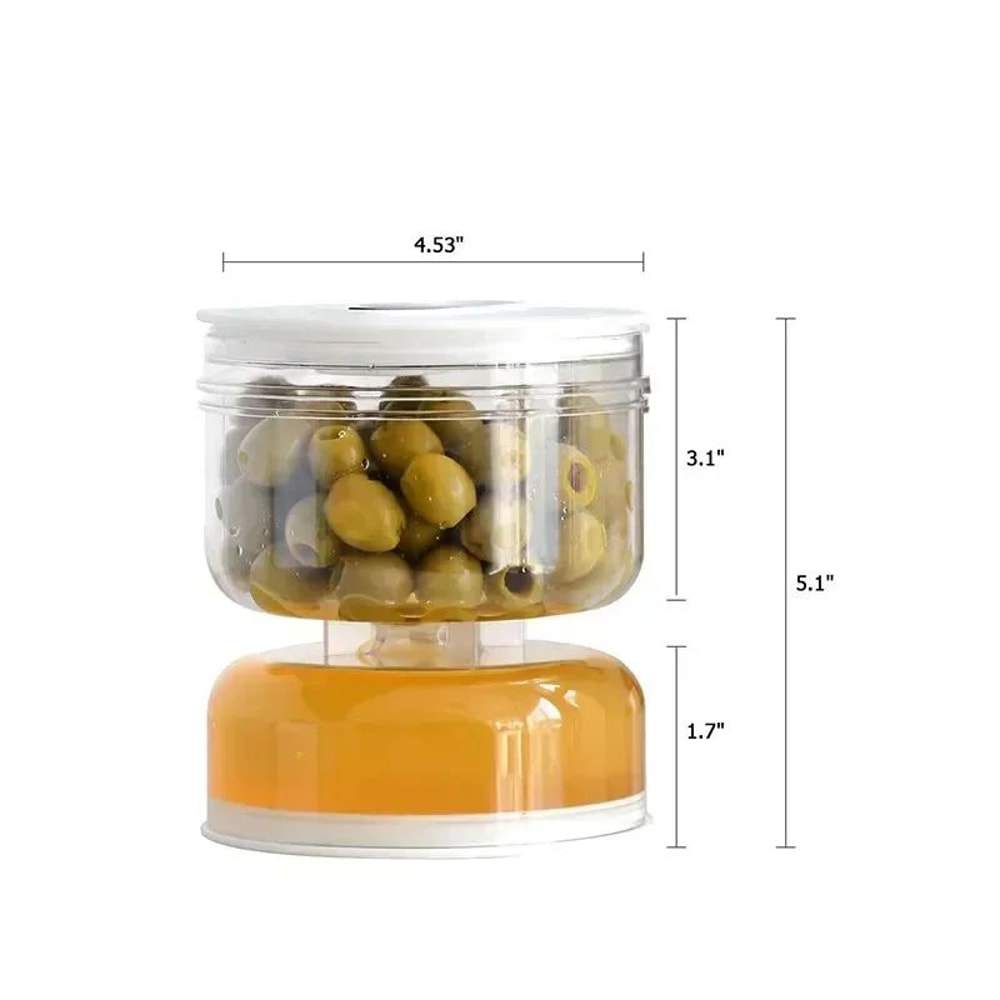 Flip Pickle Jar With Strainer Wet And Dry Separator 4