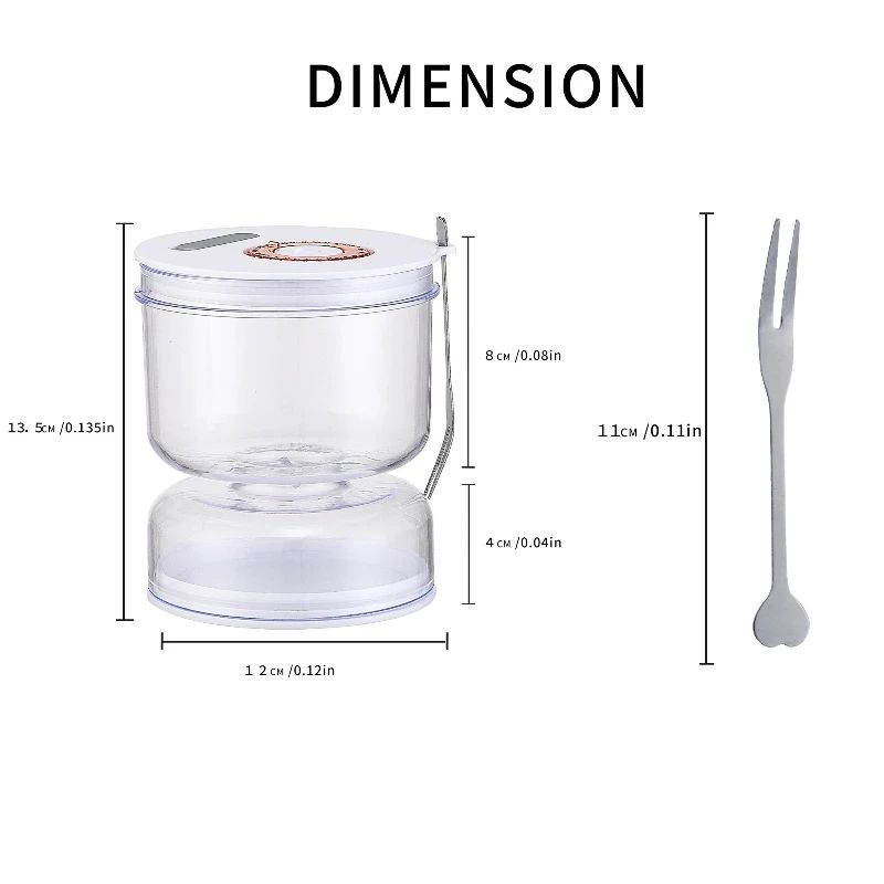 Flip Pickle Jar With Strainer Wet And Dry Separator 5