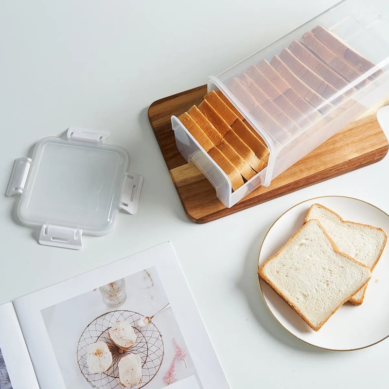 Clear Airtight Bread Storage Container With Lid 12