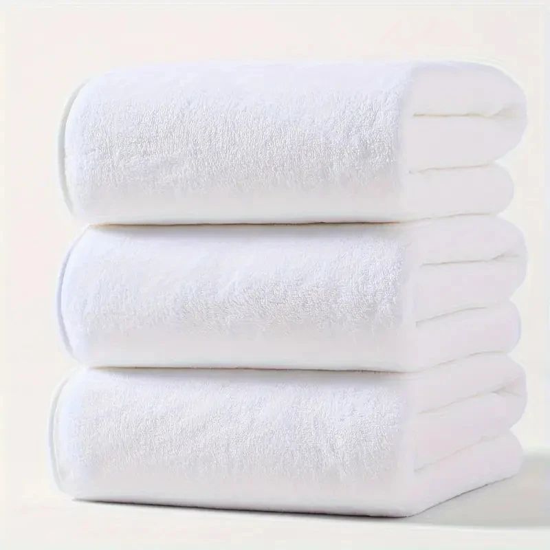 3 Piece Soft Coral Velvet Bath Towel Set 5
