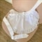 Elegant Ruffled Half Length Maid Kitchen Apron 4