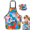 Kids Waterproof Painting Apron With Sleeves 3