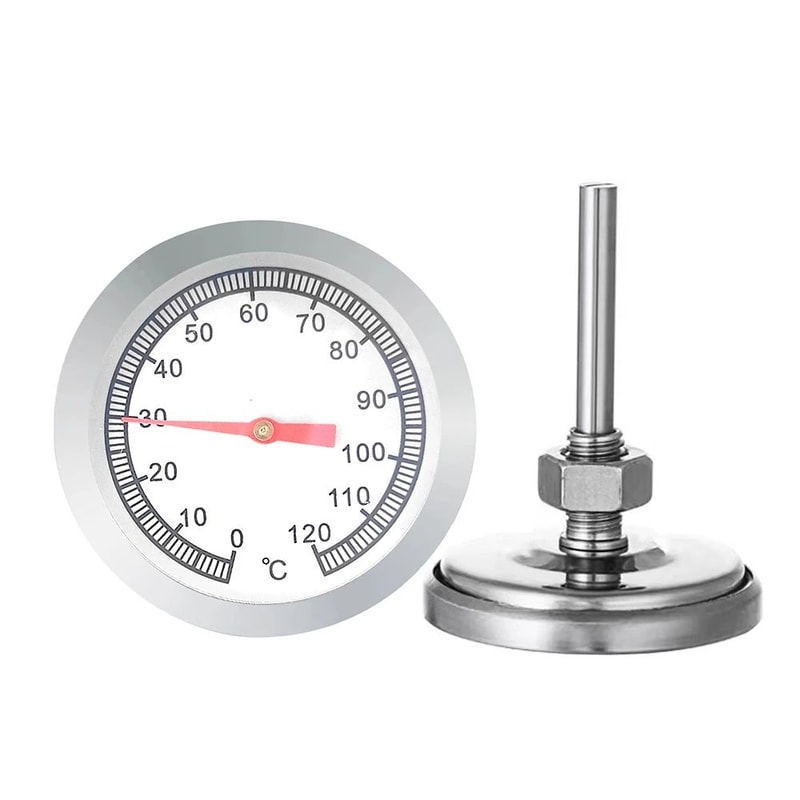 Stainless Steel Pizza Oven Thermometer 0 To 120 Degree 0
