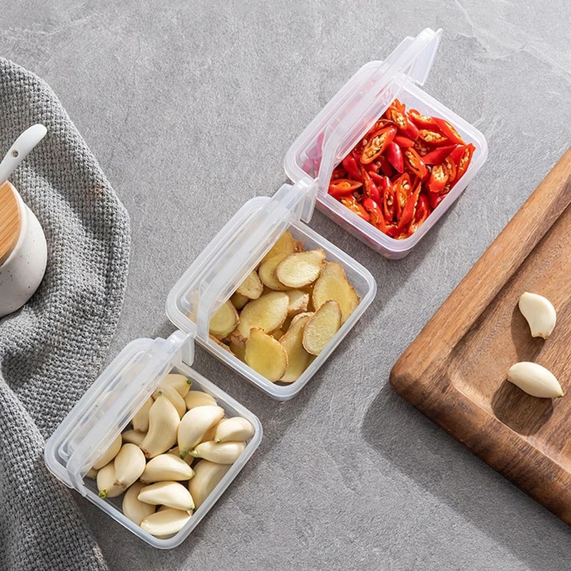 4 Piece Food Storage Box Set For Fridge And Freezer 2