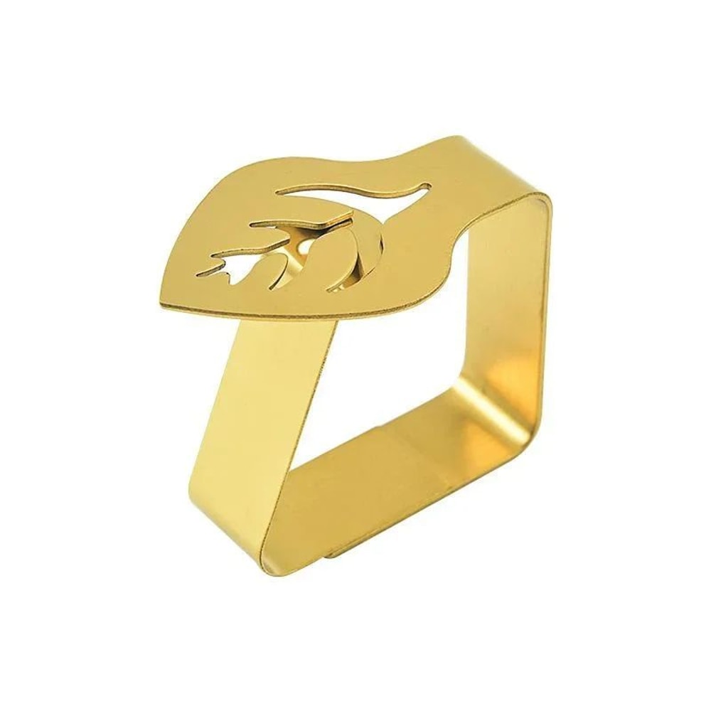 Stainless Steel Leaf Tablecloth Clips Set Of 4 7