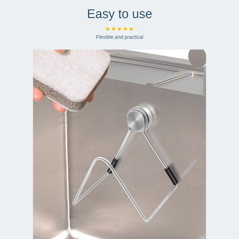 Magnetic Stainless Steel Sponge Holder For Kitchen Sink 3