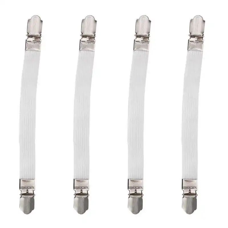 Elastic Bed Sheet Grippers Double Head Clips Set Of 4 10