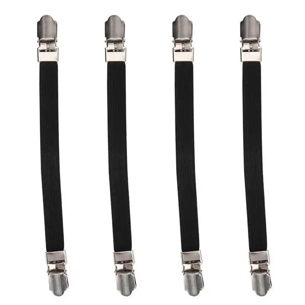 Elastic Bed Sheet Grippers Double Head Clips Set Of 4 9