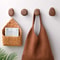 Scandinavian Wooden Wall Hook Pebble Style Coat Hanger 0