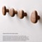 Scandinavian Wooden Wall Hook Pebble Style Coat Hanger 6