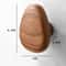 Scandinavian Wooden Wall Hook Pebble Style Coat Hanger 8