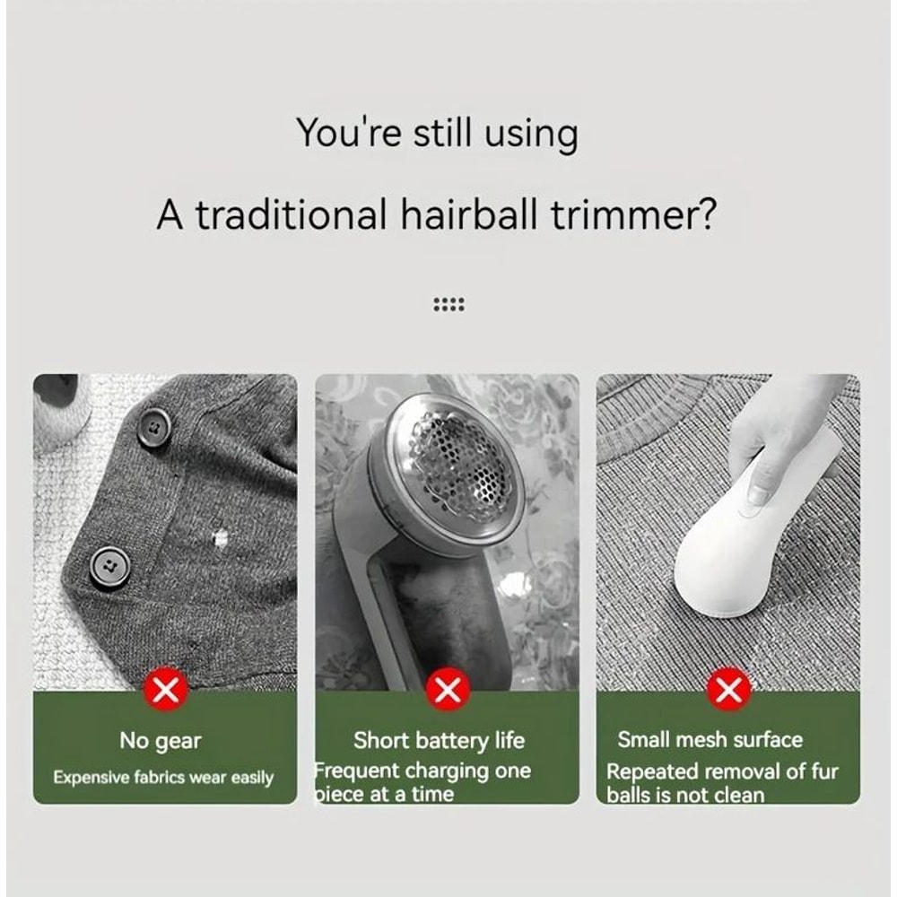 Electric Lint Remover USB Rechargeable Fabric Shaver 5