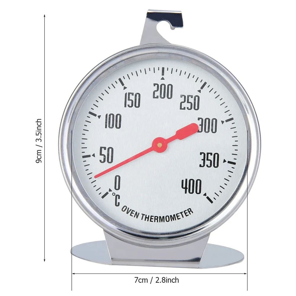 Stainless Steel Oven Thermometer 0 To 400 Degree Gauge 8