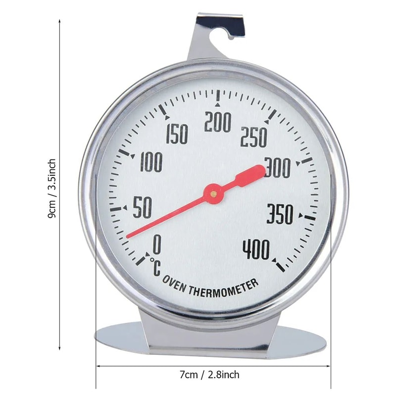 Stainless Steel Oven Thermometer 0 To 400 Degree Gauge 8