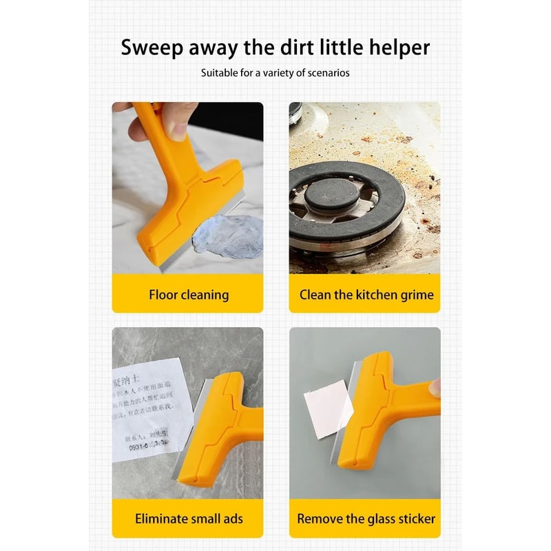 Multi Purpose Water Wiper Glass Scraper Cleaning Tool 12