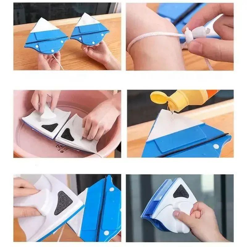 Magnetic Window Cleaner Double Side Glass Cleaning Tool 12