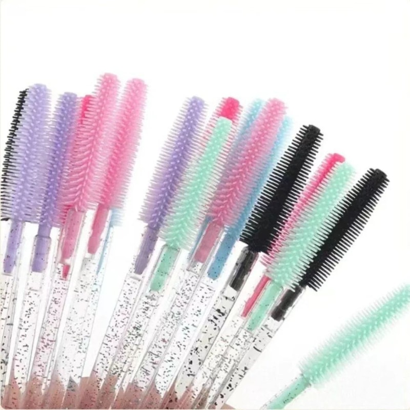 Crystal Eyelash Brush Spoolie Set Disposable Makeup Tool 2