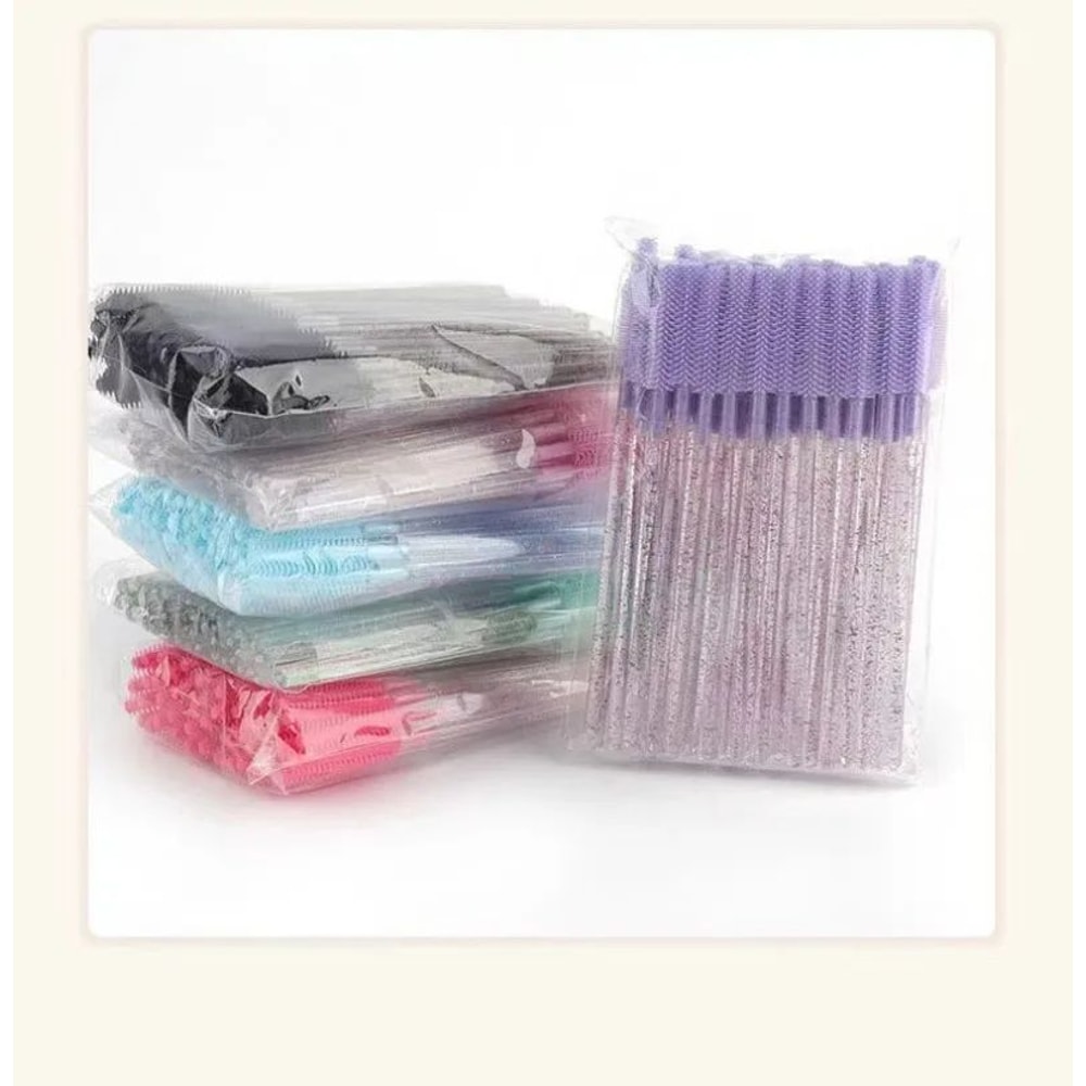 Crystal Eyelash Brush Spoolie Set Disposable Makeup Tool 7