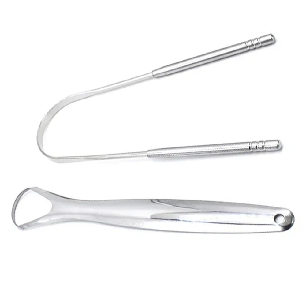 Stainless Steel Tongue Scraper Oral Cleaner Tool 2