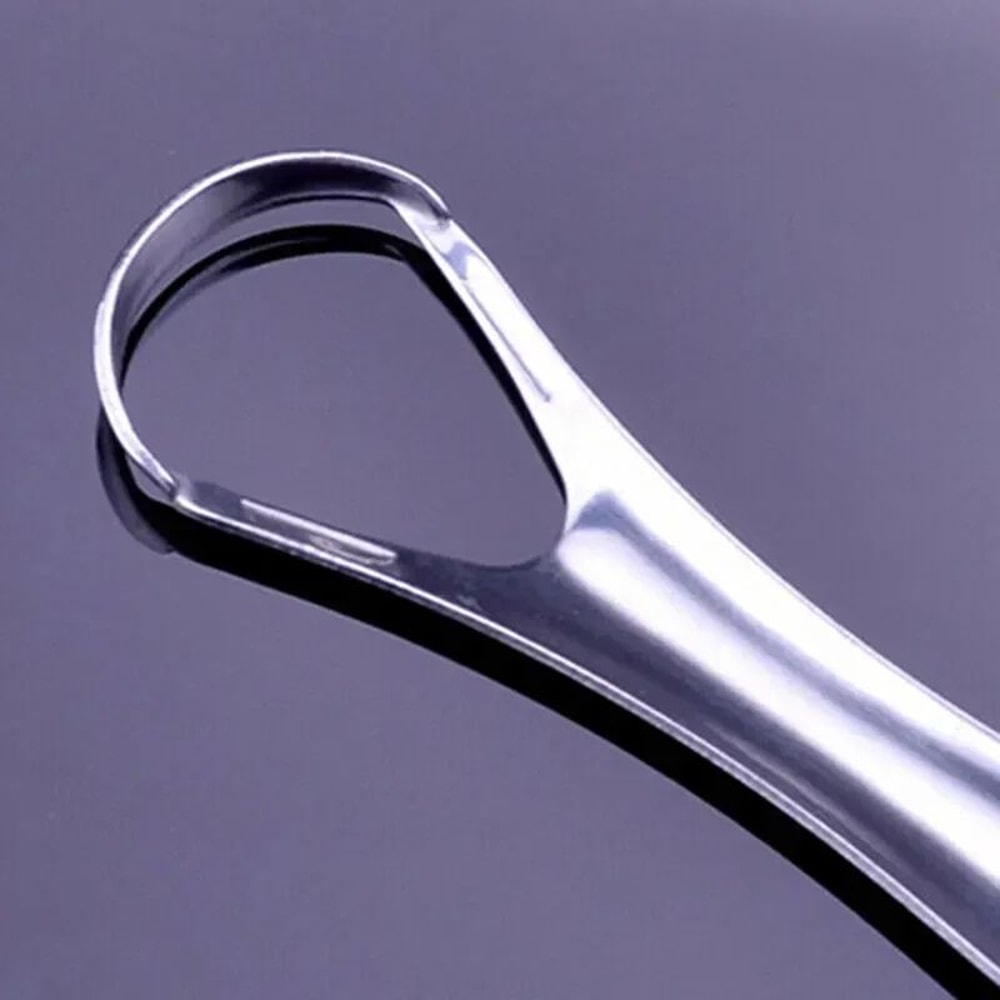 Stainless Steel Tongue Scraper Oral Cleaner Tool 3