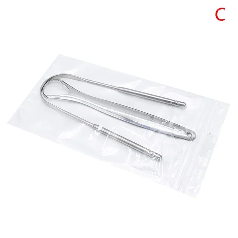 Stainless Steel Tongue Scraper Oral Cleaner Tool 8
