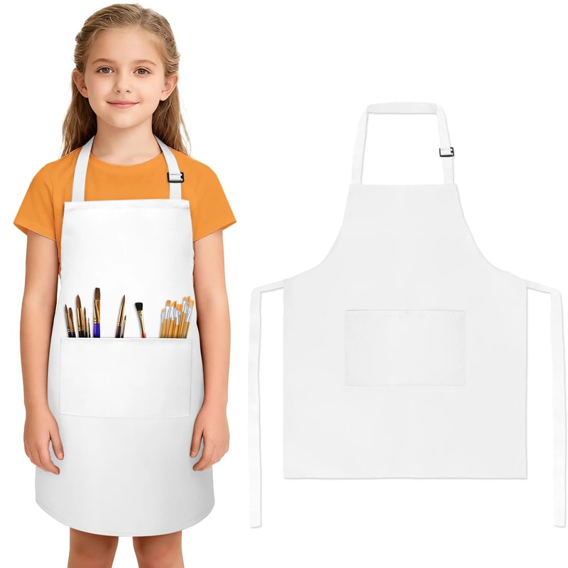 Kids Apron For Cooking Baking And Painting Activities 8