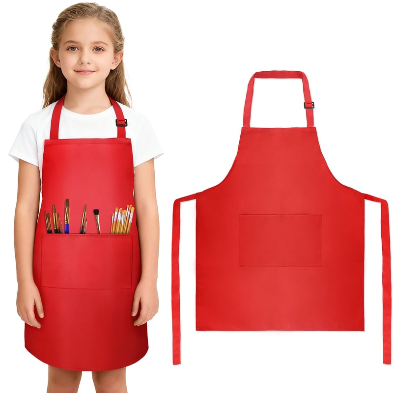 Kids Apron For Cooking Baking And Painting Activities 9