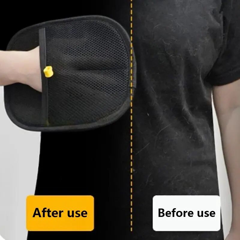 Pet Hair Removal Gloves Double Sided Cleaning Brush 4
