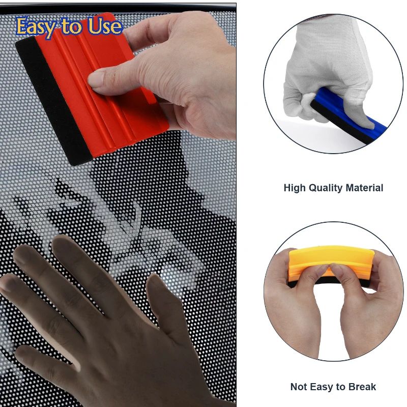 Car Vinyl Wrap Tool Kit Squeegee Scraper Cutter Set 5