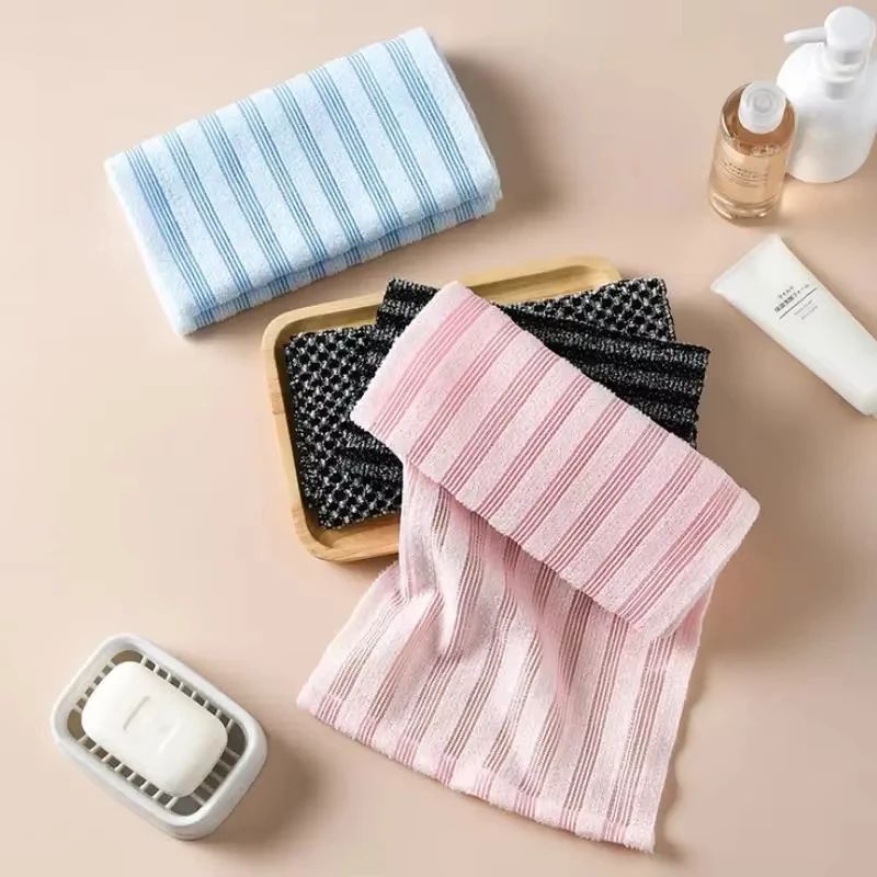Extra Long Exfoliating Shower Towel Back Scrubber 7