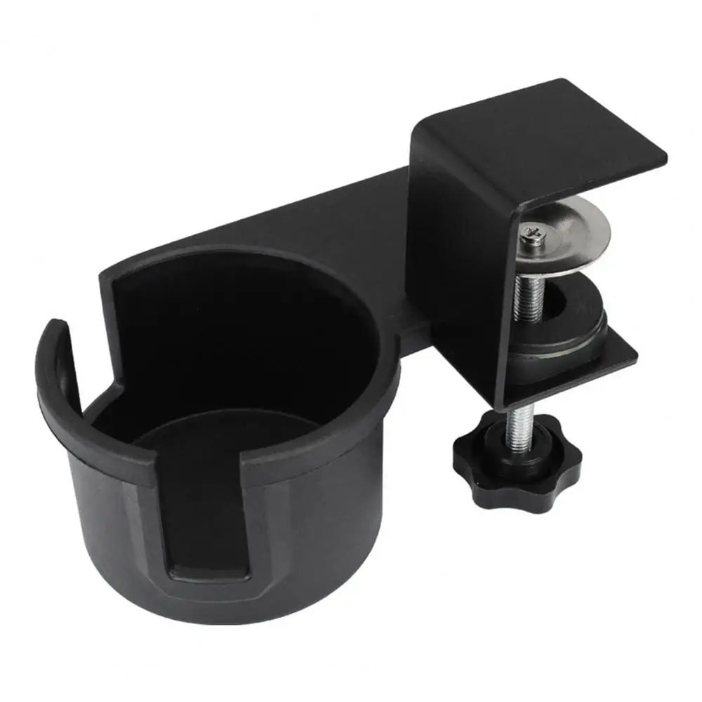 Under Desk Cup Holder Rotating Clip On Mug Holder 7