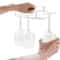 Under Cabinet Wine Glass Holder Metal Hanging Rack 4