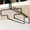 Under Cabinet Wine Glass Holder Metal Hanging Rack 7