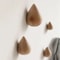 Natural Wood Wall Mounted Coat Hook Hanger 0