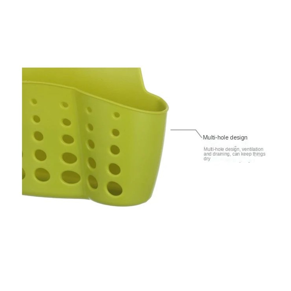 Faucet Hanging Sink Shelf Sponge Soap Drain Holder 8