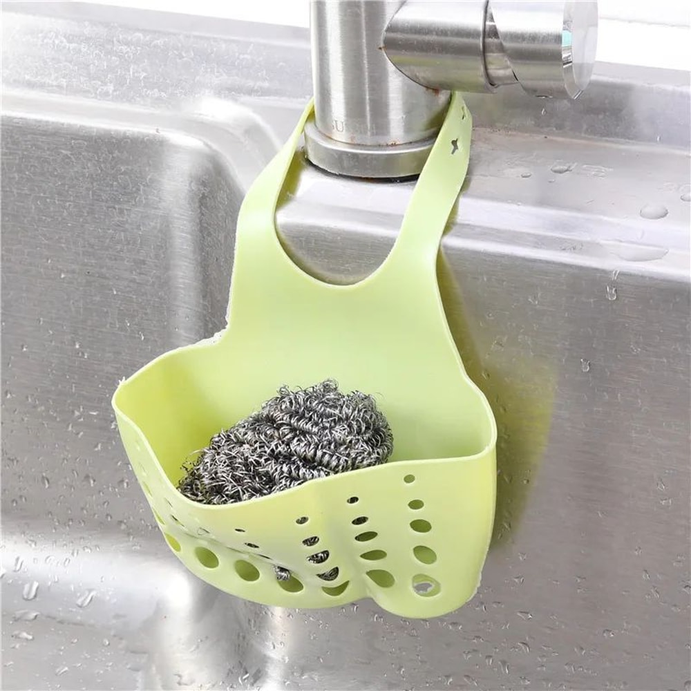 Faucet Hanging Sink Shelf Sponge Soap Drain Holder 16