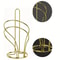 Elegant Gold Metal Paper Towel Holder With Stable Base 5