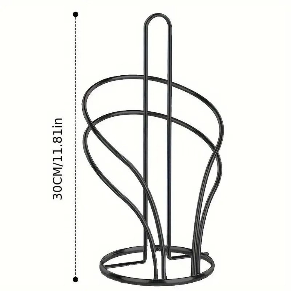 Elegant Gold Metal Paper Towel Holder With Stable Base 10