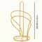 Elegant Gold Metal Paper Towel Holder With Stable Base 9