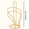 Elegant Gold Metal Paper Towel Holder With Stable Base 9