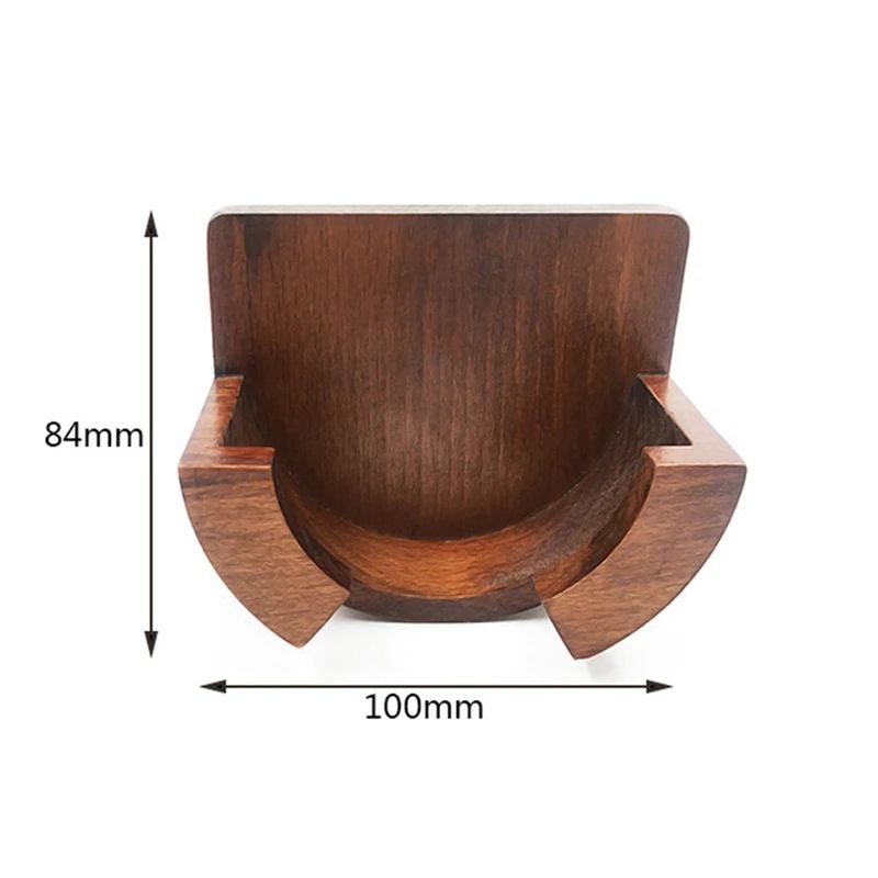 Wood Espresso Portafilter Holder Wall Mounted Rack 5