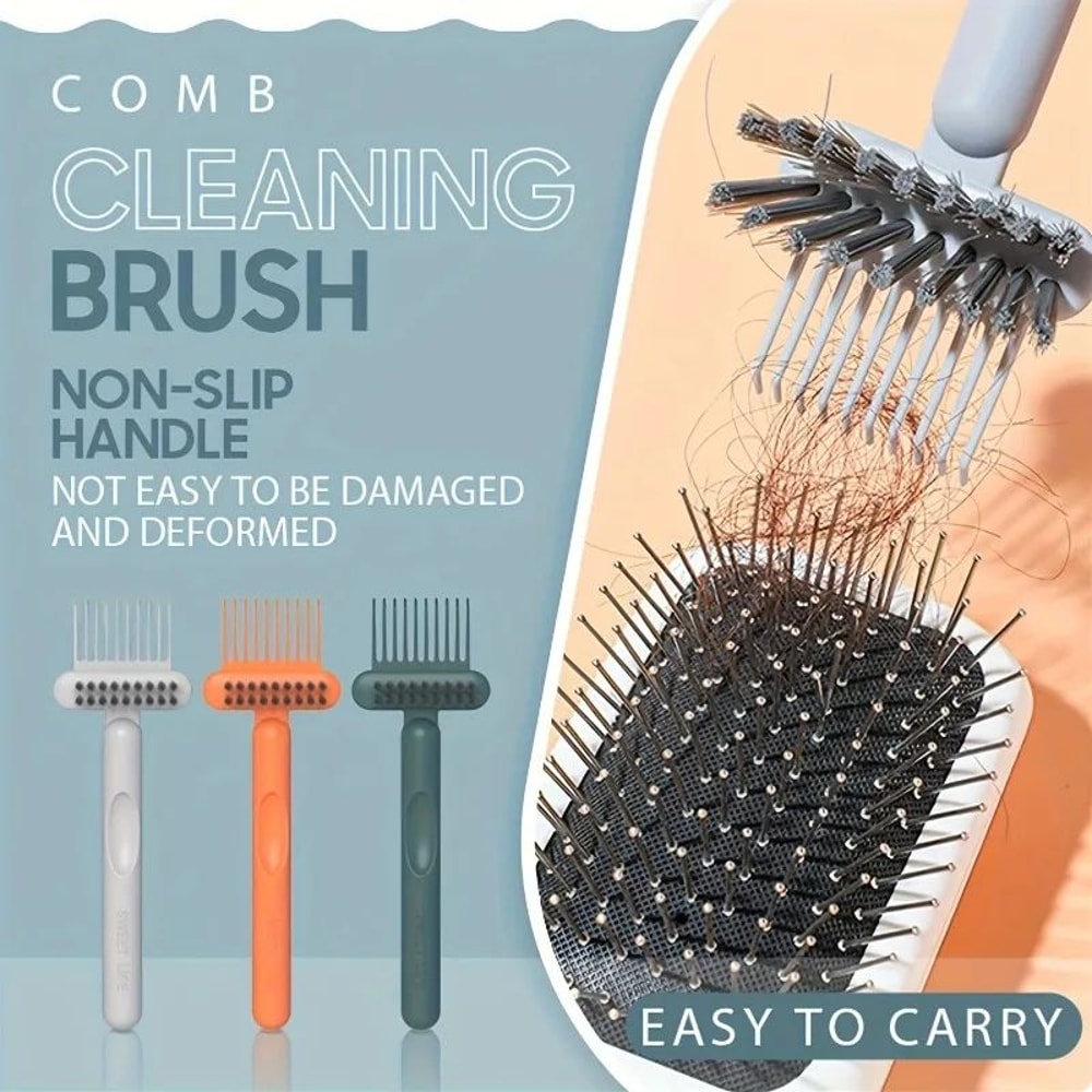 2 In 1 Hair Brush Cleaner Tool Comb Remover 0