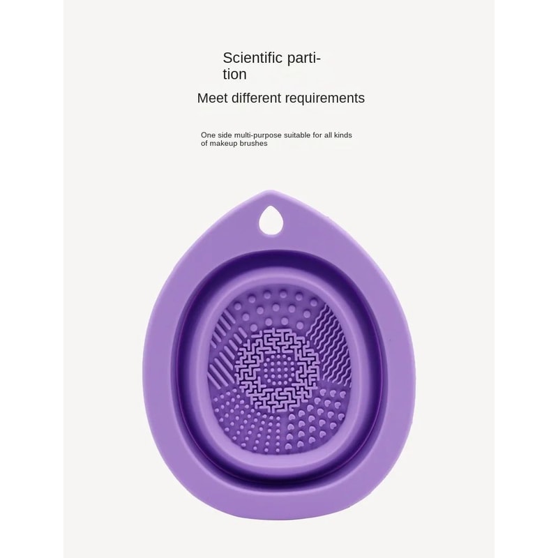 Foldable Silicone Makeup Brush Cleaner Bowl 6