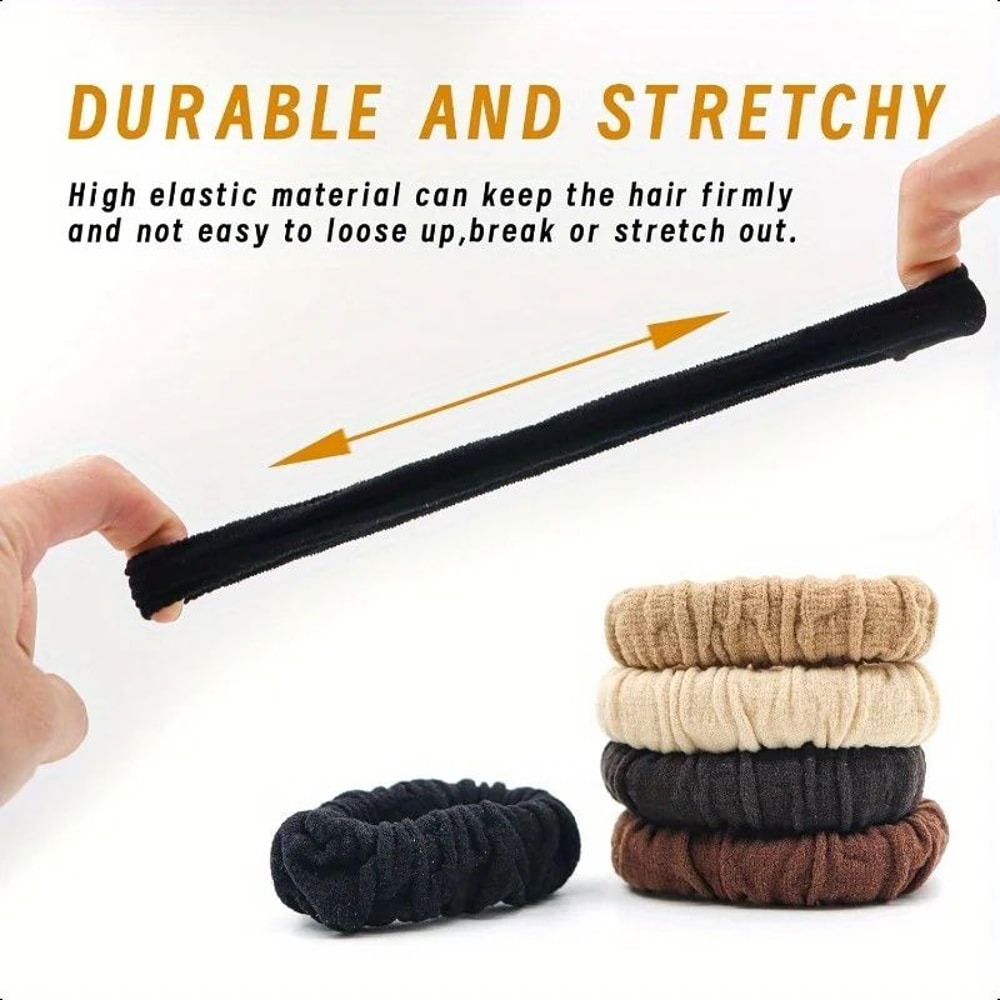 Soft Polyester Hair Ties No Damage Scrunchies 1