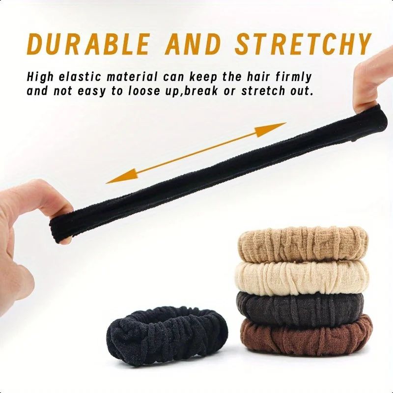 Soft Polyester Hair Ties No Damage Scrunchies 1