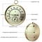 Round Sauna Thermometer Hygrometer Temperature Gauge 1