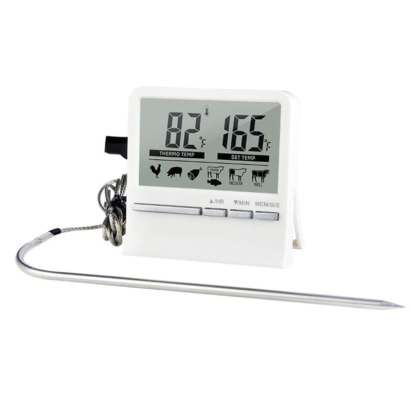 Digital Food Thermometer With Probe And LCD Display 9