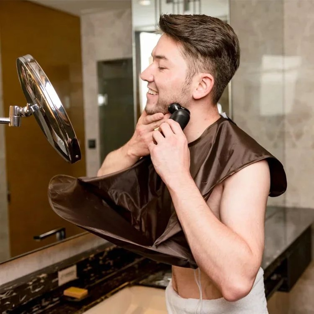 Foldable Beard Shaving Apron Hair Catcher For Men 1