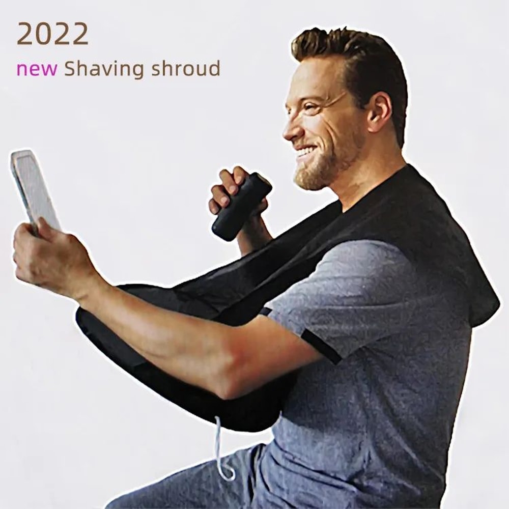 Foldable Beard Shaving Apron Hair Catcher For Men 4