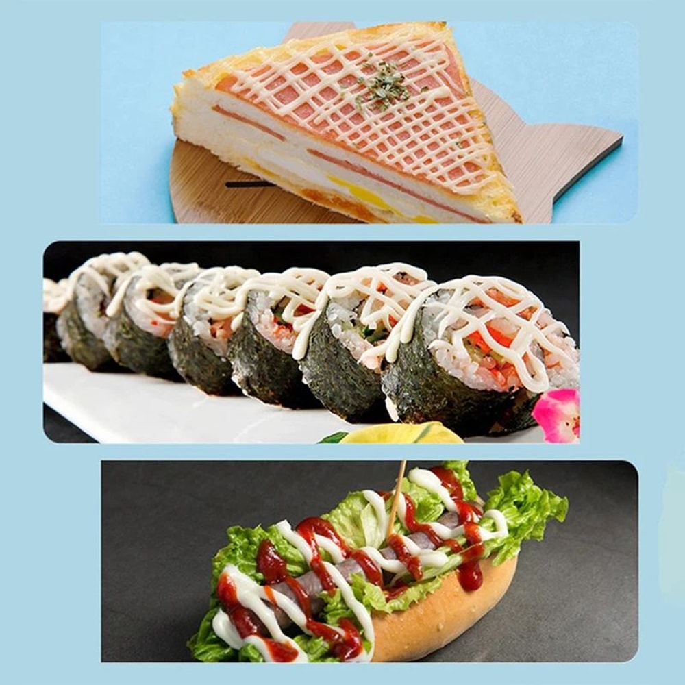 3 Piece Ketchup Squeeze Bottle Set For Sauces 8